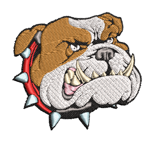 Bulldog James Embroidery File