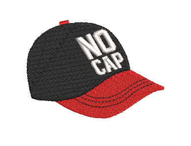 No Cap Embroidery File