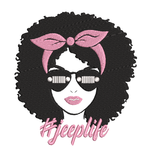 Afro Jeeplife 2 Embroidery File