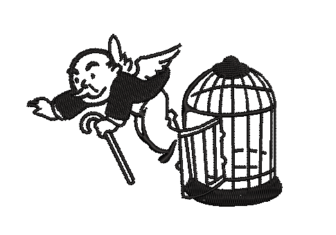 Get Out Of Jail Embroidery File