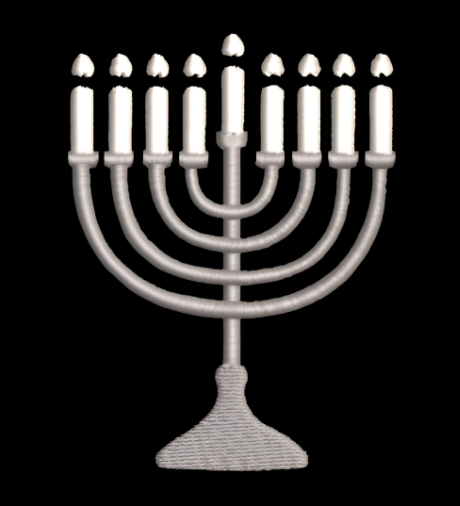 Menorah Embroidery File
