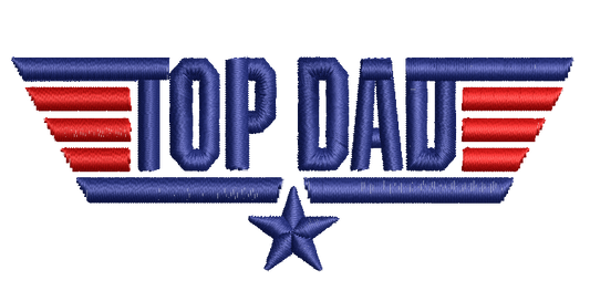 Top Dad Embroidery File