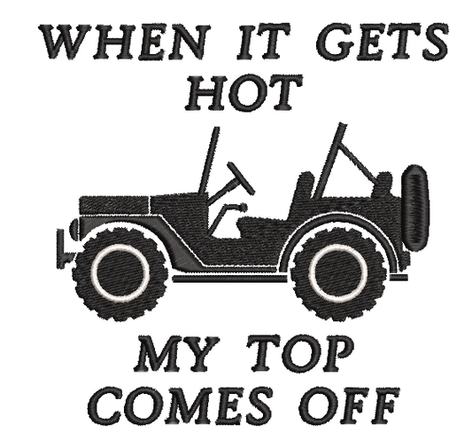 My Top Comes Off Embroidery File